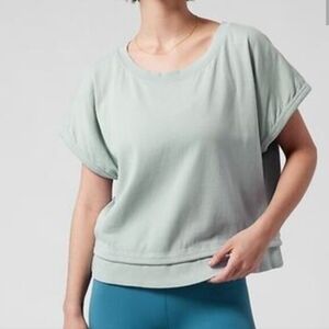 Athleta Sundown Shirred Tee